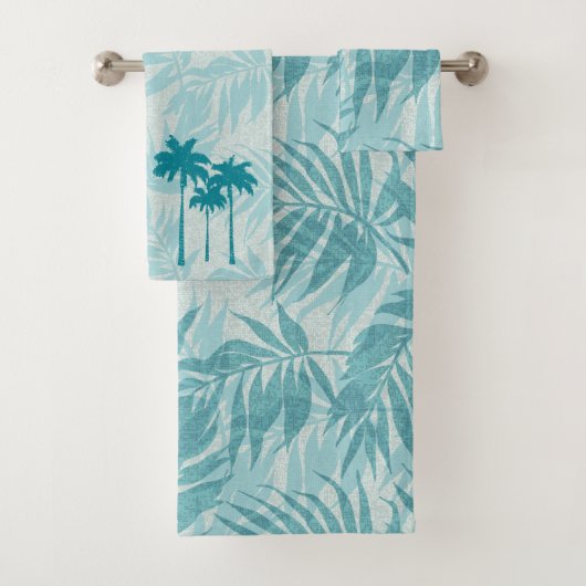 Areca Palms Hawaiian Tropische  Coördinaten Bad Handdoek (Insitu)