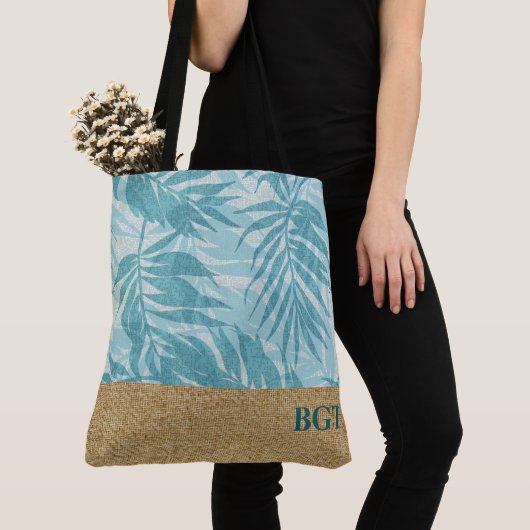 Areca Palms Hawaiian Tropische graskleding Tote Bag (Dichtbij)