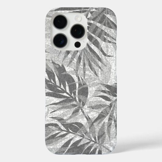 Areca Palms Hawaiian Tropische grijs Case-Mate iPhone Case (Achterkant)