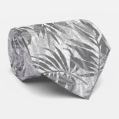 Areca Palms Hawaiian Tropische grijs Stropdas (Opgerold)