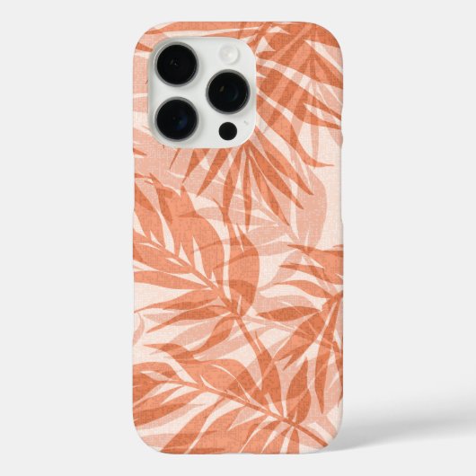 Areca Palms Hawaiian Tropische  Peach Case-Mate iPhone Case (Achterkant)