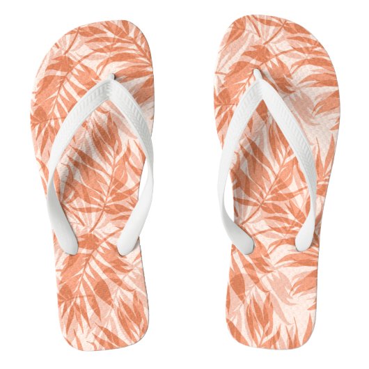 Areca Palms Hawaiian Tropische  Peach Teenslippers (Voetbed)