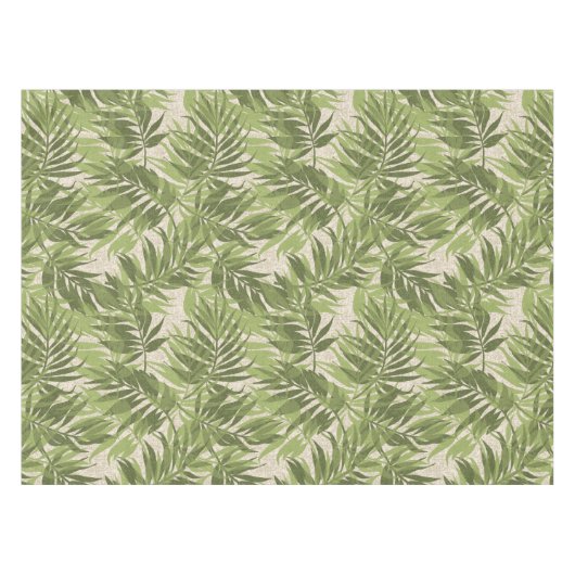 Areca Palms Hawaiian Tropische Vintage Tafelkleed (Voorkant (Horizontaal))