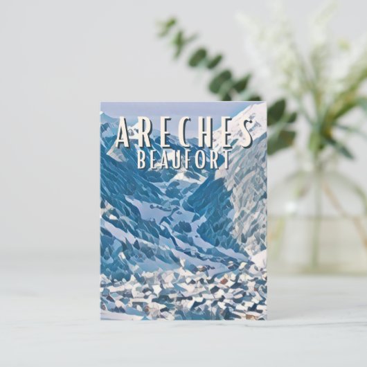 Areches Beaufort Briefkaart (Staand voorkant)