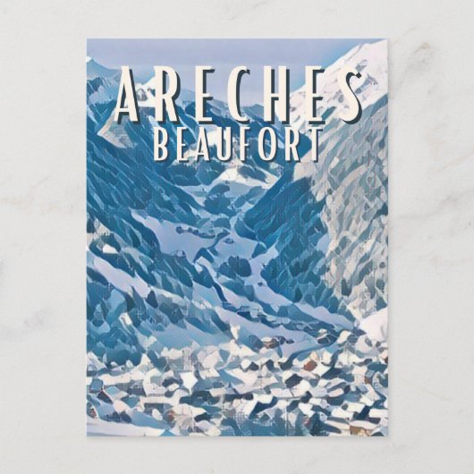 Areches Beaufort Briefkaart (Voorkant)