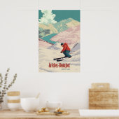 Areches Beaufort Skigebied Reisposter Poster (Keuken)