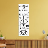 Arecibo Binaire Bericht 1974 Canvas Afdruk (Insitu (Woonkamer))