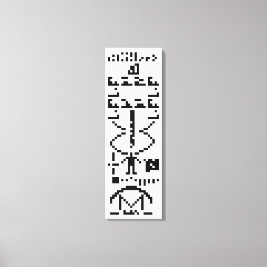Arecibo Binaire Bericht 1974 Canvas Afdruk (Voorkant)