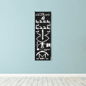 Arecibo Binaire Bericht 1974 Canvas Afdruk (Insitu (Houten vloer))