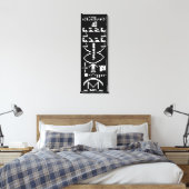 Arecibo Binaire Bericht 1974 Canvas Afdruk (Insitu (Slaapkamer))