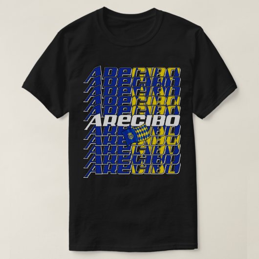 Arecibo Cascade tekst 1 T-shirt (Design voorkant)