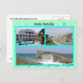 Arecibo Puerto Rico Briefkaart (Voorkant / Achterkant)