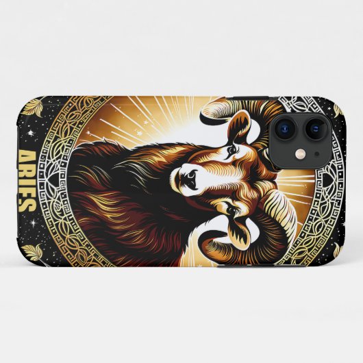 Areinastrologische teken Case-Mate iPhone case (Achterkant (horizontaal))