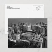 Arena in Malaga, Spanje Briefkaart (Voorkant / Achterkant)