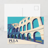 Arena van Pula Kroatië Briefkaart (Voorkant / Achterkant)