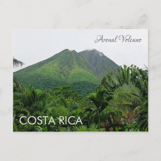 Arenal Volcano, Briefkaart Costa Rica (Voorkant)