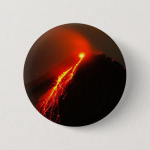 ARENAL VOLCANO, Costa Rica Ronde Button 5,7 Cm