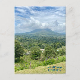 Arenal Volcano in Clouds Costa Rica Briefkaart
