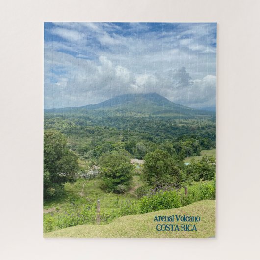 Arenal Volcano in Clouds Costa Rica Jigzaag Puzzle Legpuzzel (Verticaal)