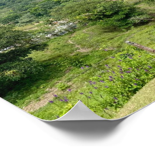 Arenal Volcano in het Poster van Clouds Costa Rica (Hoek)