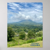 Arenal Volcano in het Poster van Clouds Costa Rica (Voorkant)