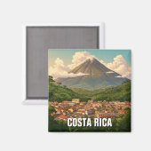 Arenal Volcano La Fortuna Costa Rica Reizen Magneet (Voorkant / Achterkant)