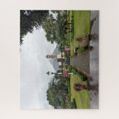 Arenal vulcano en Iglesia de La Fortuna de San Ca Legpuzzel (Verticaal)