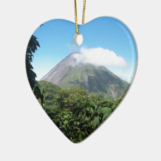 arenal vulcano keramisch ornament (Links)