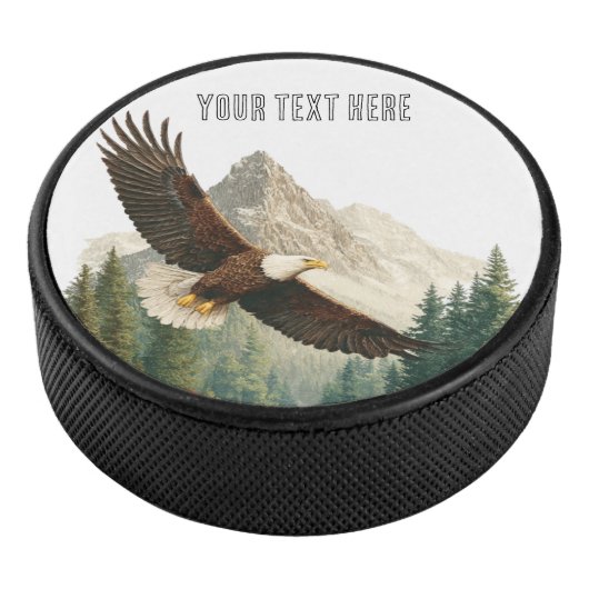 Arend in vlucht  hockey puck (3/4)