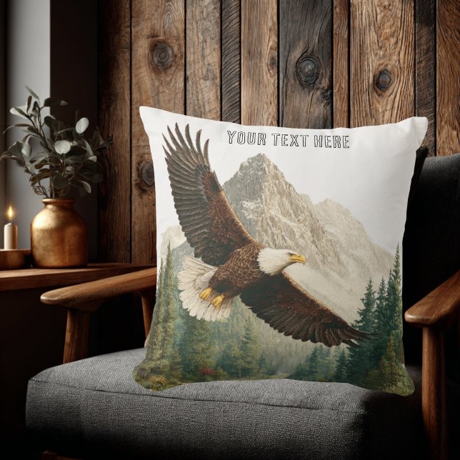 Arend in vlucht  kussen (Soaring Eagle Collection)