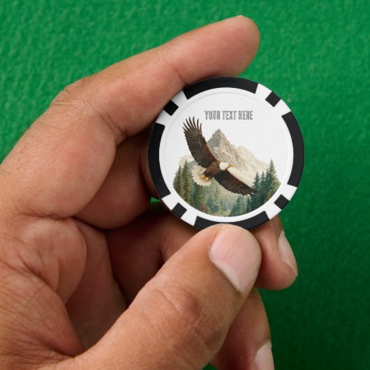 Arend in vlucht  poker chips (Hand)