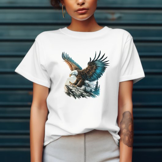Arend in waterverf Tri-Blend shirt