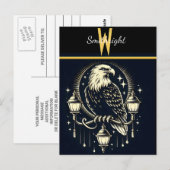 Arend op straatlantaarns briefkaart (Voorkant / Achterkant)