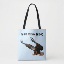 Arend swooping naar beneden tote bag