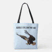 Arend swooping naar beneden tote bag (Achterkant)