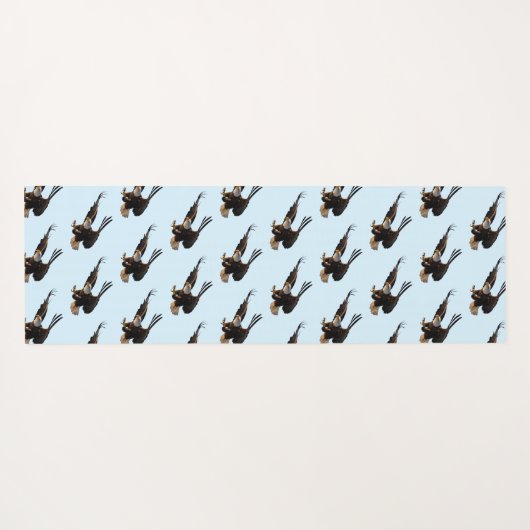 Arend swooping naar beneden yogamat (Achterkant (horizontaal))