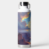 Arend vliegend over een canyon waterfles (Voorkant)