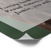 Arend Vogel, viering van het leven, rouwfoto Poster (Hoek)