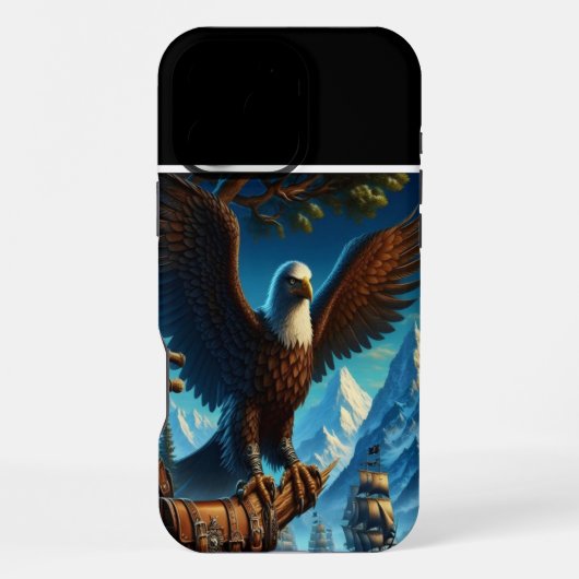 Arendsblik over verre schepen iPhone hoesje (Achterkant)