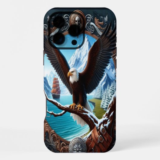 Arendsblik over winterzeeën iPhone hoesje (Achterkant)