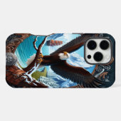 Arendsblik over winterzeeën iPhone hoesje (Achterkant horizontaal)