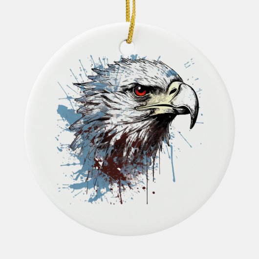 Arendschilderij  keramisch ornament (Voorkant)