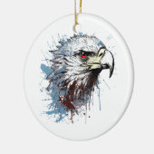 Arendschilderij  keramisch ornament (Links)