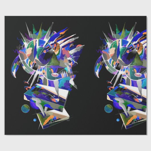 arendspatverf cadeaupapier (Vlak)