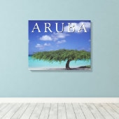 Arendstrand | Caribisch gebied, Aruba Canvas Afdruk (Insitu (Houten vloer))
