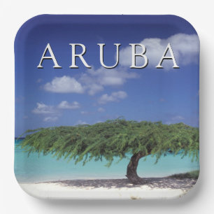 Arendstrand   Caribisch gebied, Aruba Papieren Bordje