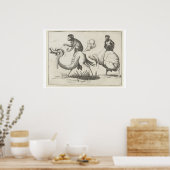 Arent van Bolten's "Monsters Verborgen door Apes" Poster (Keuken)