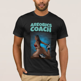 AREOBICS COACH MANNEN GROTE BOTTOMED BEAUTY T SHIR T-SHIRT