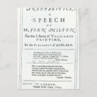Areopagitica' toespraak van John Milton