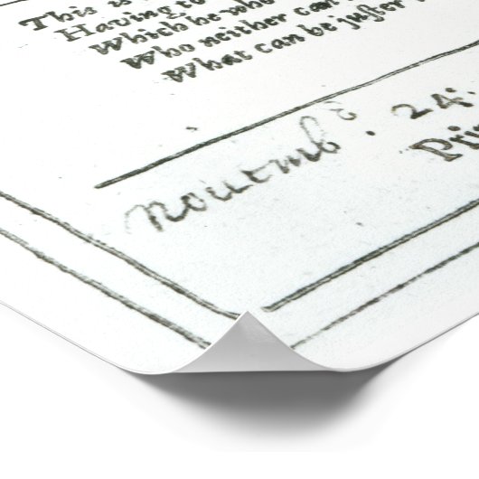 Areopagitica' toespraak van John Milton Poster (Hoek)